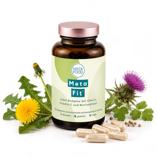 HistaFood MetaFit – Bitterstoffe, Cholin & Vitamin C, 90 Kapseln, auch bei Histaminintoleranz & Fructoseintoleranz geeignet, glutenfrei, laktosefrei, fructosearm, histaminarm & vegan