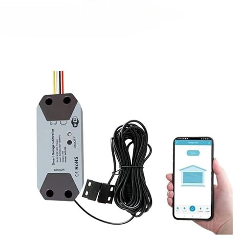 NEIQIUWING Smart Garage Door Opener Controller für TUYA, 12–24 V, mit Magnet-Sensor, für Alexa und Tuya Smart-App