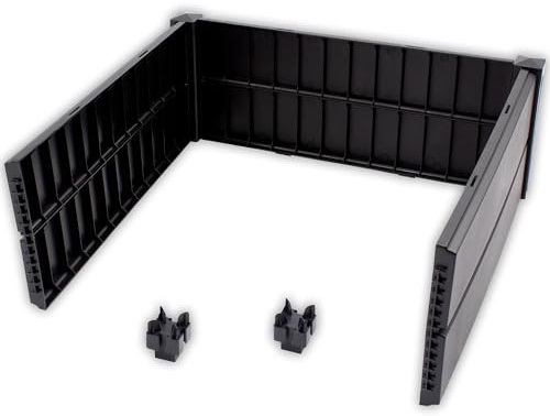 NYVI Hochbeet NYVIGreen Erweiterungsset 82x82x31 cm 168 Liter - Erweiterung für Kunststoff Kräuterbeet - Wetterfest, UV-resistent, Rostfrei, Langlebig - Einfache Steckmontage