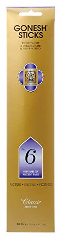 Gonesh Räucherstäbchen Nr. 6 Parfums der Antike B000fq5opk, 20 Stück