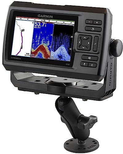 RAM MOUNTS Garmin Marine Elektronische Halterung RAM-B-111U mit mittlerem Arm, kompatibel mit ausgewählten Garmin-Geräten
