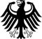 2X Auto Aufkleber Car Sticker Bundesadler Germany Deutschland (ca. 11x11 cm, Schwarz)