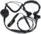 SUNDELY® Military Grade Tactical Throat Mic Headset/Earpiece with Big Finger PTT for Motorola Radio Walkie Talkie DP4801 APX6500 XiRP8260 DGP6150+ XPR6300 Multi-pin