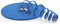 1aTTack.de 20m - Câble patch réseau plat CAT6 (bleu - 1 pièce) Câble plat Gigabit LAN 1000 Mbit/s Câble d'installation CAT.6 Slim Micro