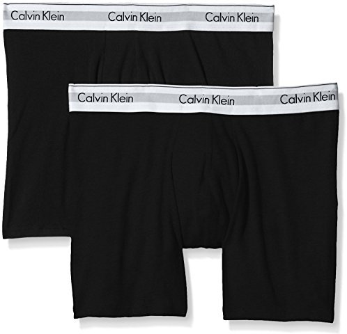 Calvin Klein 2p Boxer Brief Boxer Homme, Noir (001), L (Lot de 2)