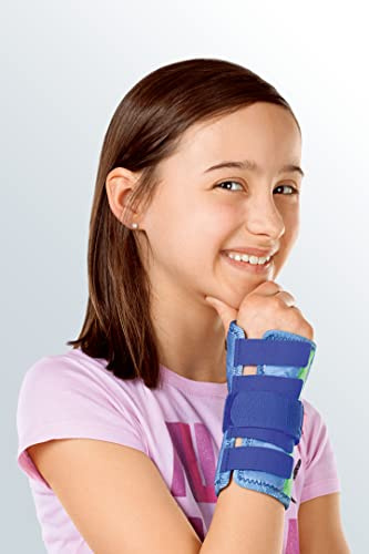 medi Kidz Manumed Handgelenkorthese - Größe IV - Links - in Blau Kinderbandage Kinderorthese Stütze Schiene Bandage