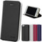 doupi Flip Case für iPhone 4 / 4S, Deluxe Schutz Hülle mit Magnetischem Verschluss Cover Klappbar Book Style Handyhülle Aufstellbar Ständer, schwarz