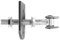 SO-TOOLS® Lot de 2 charnières de portail M20 ouvertes, 190 mm, avec languette de soudure, réglable, bande de soudure