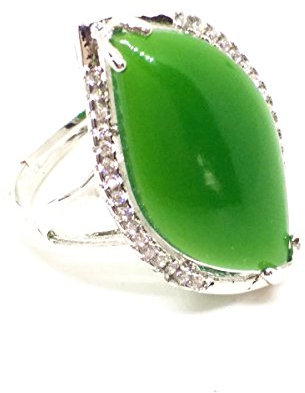 yigedan Ring aus 925er Silber, natürlicher Hetianischer Jade, Jaspis