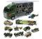 Jenilily Militär Auto Spielzeug Panzer Hubschrauber Armee LKW Autotransporter Spielzeugautos Kinderspielzeug ab 3 4 5 Jahre Junge