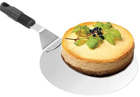 Linian Pelle à Pizza Ronde en INOX, Outils de Cuisson, Offre pour la Cuisson au Pizza Stone Oven & Grill, 10 Pouce