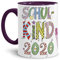 Tassendruck Geschenk Tasse zur Einschulung für Kinder mit Spruch - SCHULKIND 2020 - Geschenkidee zum Schulanfang/Erinnerung Schulbeginn/Erstklässler 2020 Mädchen - Innen & Henkel Violett