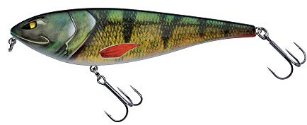 Berkley Zilla Glider Hechtköder – langsam sinkender Glide Bait mit Fusion 19 Drillingshaken – erratische Action mit extrem lautem Rasseln – bleifrei