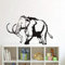 Wandaufkleber Wandtattoos Tapete Elefant Wandtattoo Elefant Kinderzimmer Dekoration Kinderzimmer Kunst Dekor Tapete 66X42Cm