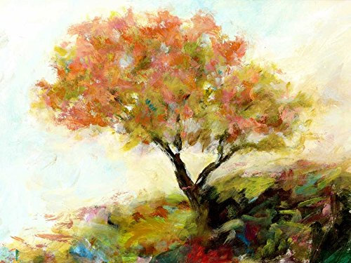 ART-PRINT-on-matt-paper-220gr- NatureS Way I King Michael – Landschaft horizontales Bild moderne Bäume Parks Gras Berge fl Kunstdruck 23_X_31_in