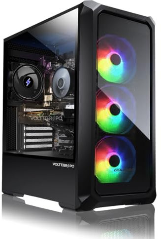 VolttierPC – PC Gaming AMD Ryzen 5 8600G | Radeon 760M | 32GB RAM | 1TB SSD NVMe | WiFi 6 + Bluetooth 5.2 | Windows 11 Pro | PC Gamer