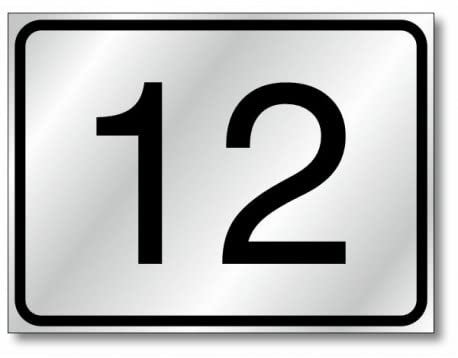 Social Crazy Numero civico semplice - Elegante e RESISTENTE - Garanzia 20 Anni (12x18 cm)