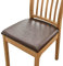 Bestenrose Dining Chair Covers for Set of 4 Waterproof Seat Slipcover PU leather Seat Covers for Dining Room kitchen Chairs Removable Chair Seat Cushion Cover with Fixing Buckle