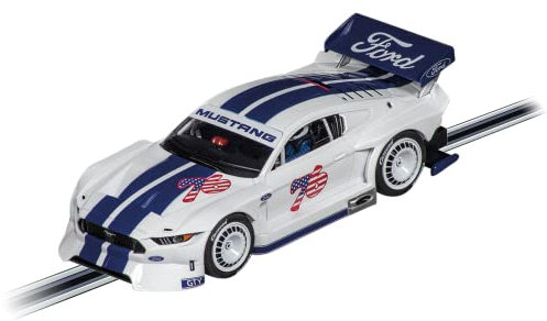 Carrera - 20031083 - Carrera Digital 132 I Ford Mustang GTY No.76 I Optimiert für rasante Drift-Action I Slotcar im Maßstab 1:32 I Authentisch Leuchtende Front- Rück- und Bremslichter