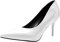 Womens Court Shoes Kitten Heels Pointed Pumps Elegant Stilettos Classic Wedding Shoe Patent Leather Mid-Heeled Shoes White