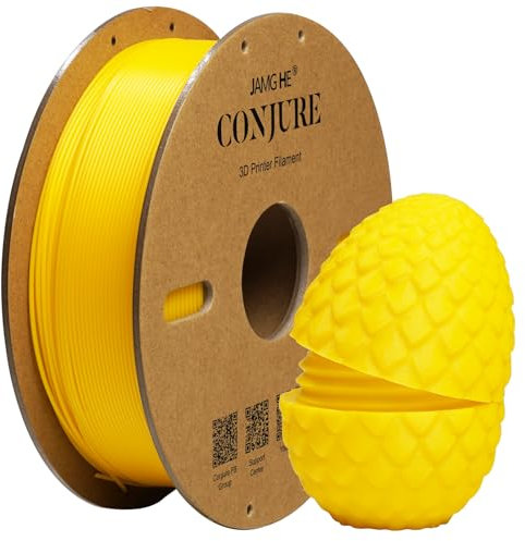 Chitu Systems Conjure High-Speed PLA+ Filament, Fast Print PLA Plus 3D Drucker Filament, 1kg(2.2lbs)/Spool, 1.75mm Maßgenauigkeit ±0.02mm Kompatibel mit den meisten High-Speed 3D Druckern,Gelb