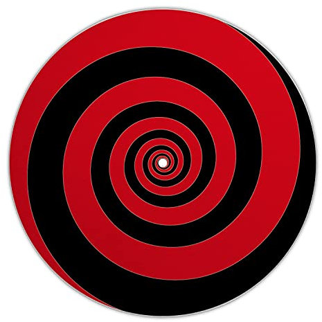 Next Ferry - Slipmat - Spirale rot - Plattenspieler Matte aus Filz - Slipmats für Dj's - Plattentellerauflage für alle Plattenspieler Turntables - gedruckt in Deutschland…