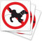 Pubblimania 3 señales de prohibición de orinar para perros y animales | Cartel de aluminio para exterior e interior, grosor 3 mm (3 prohibición de orinar perros)