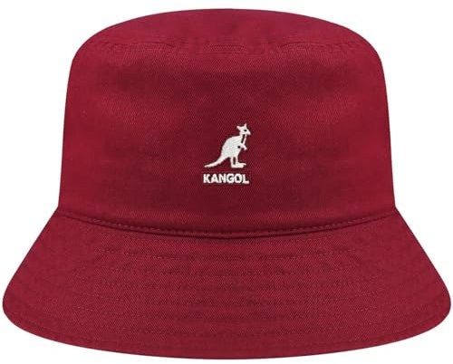 Kangol Washed Bucket Hat Marine Teal/XL, Cranberry, L