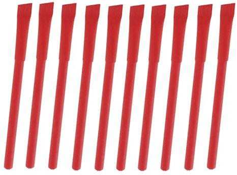 WPRO Kugelschreiber aus Papier Fabian 20er Set rot mit Kappe • nachhaltige Schreibwaren mit blauer Mine • ökologisch recyclebar für Büro & Schule