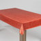 laro Wachstuch-Tischdecke Abwaschbar Garten-Tischdecke Wachstischdecke PVC Plastik-Tischdecken Eckig Meterware Wasserabweisend Abwischbar |70|, Muster:Leinenoptik Rot Orange, Größe:110x130