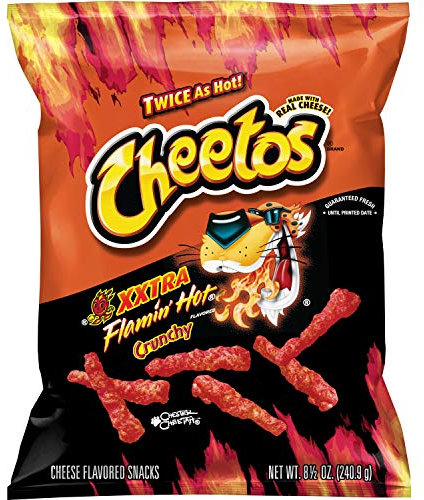 Cheetos Crunchy Xtra Hot Cheese Flavored Snacks 8.5 oz / 240.9 g pack of 1