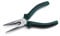 SATA ST70101AST 6-Inch Needle-Nose Pliers with Fine Serrations, Nickel-Chrome Steel Body and Anti-Slip Handles Green
