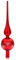 com-four® Weihnachtsbaumspitze matt - Christbaumspitze aus echtem Glas für Weihnachten - Tannenbaumspitze für den Christbaum, 28 cm