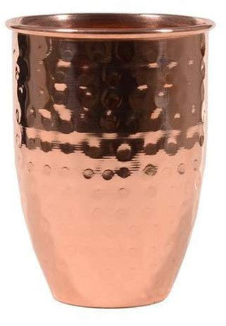 Bicchiere in rame martellato di alta qualità, 100% puro rame per acqua, migliore dei bicchieri, più sicuro della plastica (design 10)