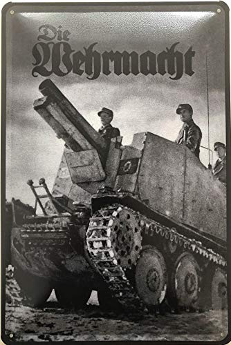 Blechschild 30 x 20 cm Die Wehrmacht - Panzer Luftabwehr - Deko7