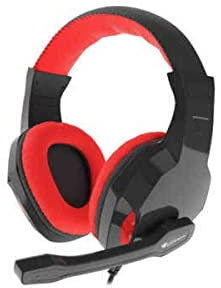 Genesis Argon 110 – Cuffie Gaming 2.0 con microfono, MiniJack 3,5 x 2, controllo del volume, colore: rosso