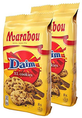 Marabou - Daim XLCookies - 8 Cookies. 2 er Pack, ( 2 x184g )