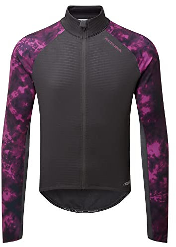 Altura Icon Maillot de cyclisme thermique coupe-vent à manches longues pour homme Rose mélangé Taille L