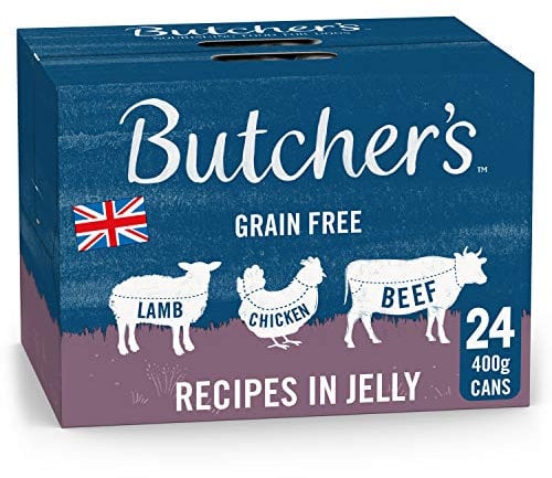 Butcher's Recipes in Jelly Dog Food Tins 24x400g