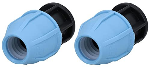 Raccordo a compressione per tubo dell'acqua in MDPE, 20 mm, 2 pezzi