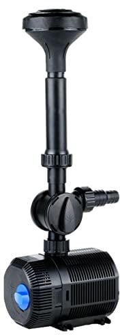 PondHero SuperJet Fountain Pump for Garden Ponds | Powerful and Reliable (3000 litres per Hour), Black