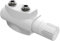 Heilmetz Vanne thermostatique，vanne universelle avec thermostat pour radiateurs，10 bar ，7 niveaux réglables, Kit de raccordement central avec couverture（Blanc）