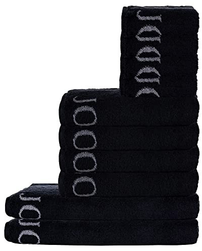 Joop! Handtuch Set, 10-TLG. - Classic, 2X Duschtuch, 4X Handtuch, 4X Gästetuch Schwarz Set