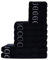 Joop! Handtuch Set, 10-TLG. - Classic, 2X Duschtuch, 4X Handtuch, 4X Gästetuch Schwarz Set