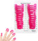 JIAMIAN Nagellack Schablone 26 Stück, 10 Größen, Anti-Spill-Maniküre-Schutzwerkzeuge, Nail Art Spitzenschutz Wiederverwendbare Nail Art Basic Werkzeugzubehör