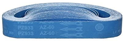LJFMDLN 7 Stück 915 x 50 mm Schleifbänder-Sets, 60#-240#, 91,4 x 5,1 cm, blaue Zirkonkorund-Schleifbänder for Winkelschleifer