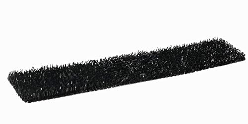Semi Truck Step Mat, 24 x 5 inches, Boot Brush with 3 Included Zip Ties, Black Brushed