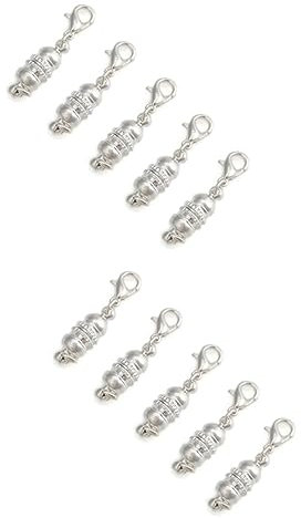 NUOBESTY Magnetische Lobster-Verschlüsse 10 Stk Karabinerverschlüsse Magnetverschlüsse mit Hummer magnetisch Hummerschere Armband Für Armbänder Magnetverschlüsse Für Ketten
