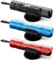 JUFO 3 packs Car Escape Tool with Seat Belt Cutter Quick Emergency Window Breaker Escape Safety Hammer (Red+Black+Blue)