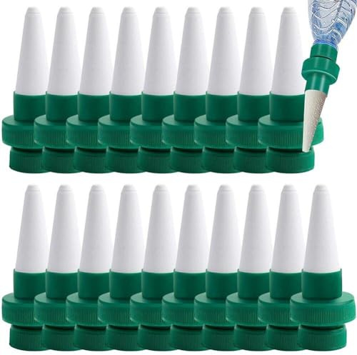20pcs Plant Waterer Self Watering Drip Irrigation System Plant Watering Spike Plastic Irrigation Plant Water Dispenser for Indoor Outdoor